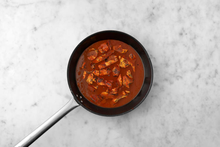 Vegane Filetstücke braten