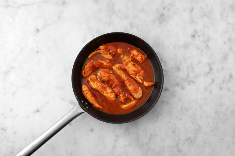 Hähnchen braten