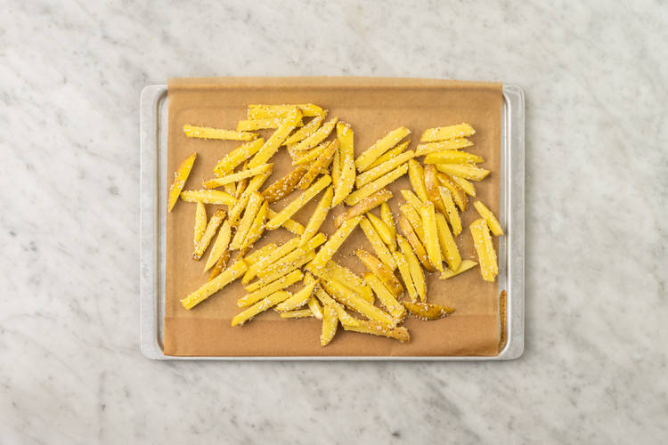 Bake the fries