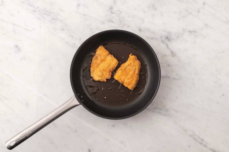 Cook the haloumi