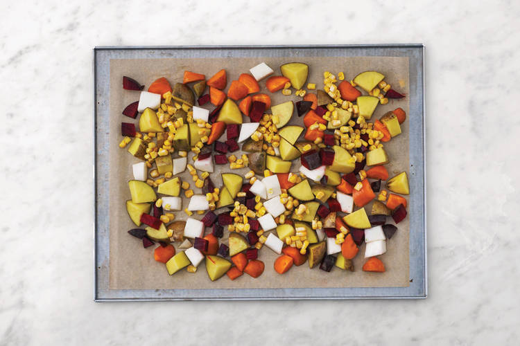 Roast the veggies