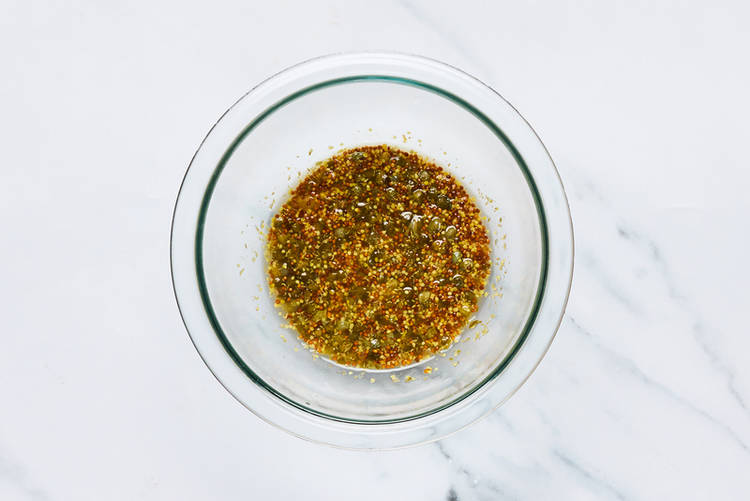 Make honey-mustard caper sauce
