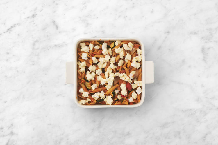 Grill the pasta bake