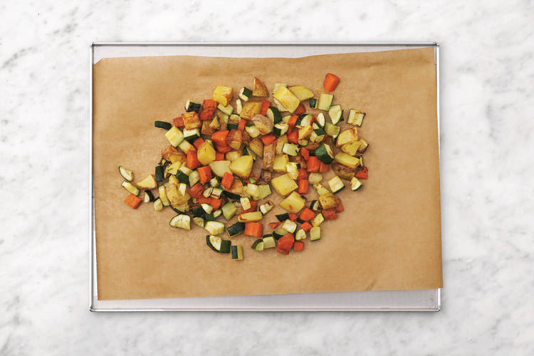 Roast the veggies