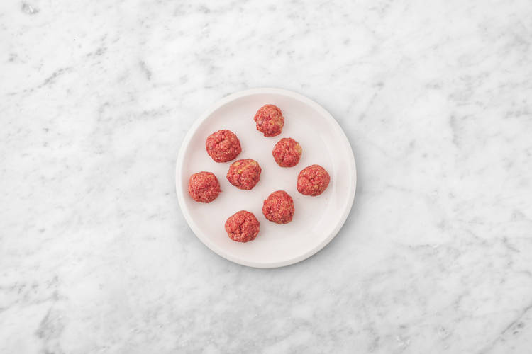 Prep the meatballs