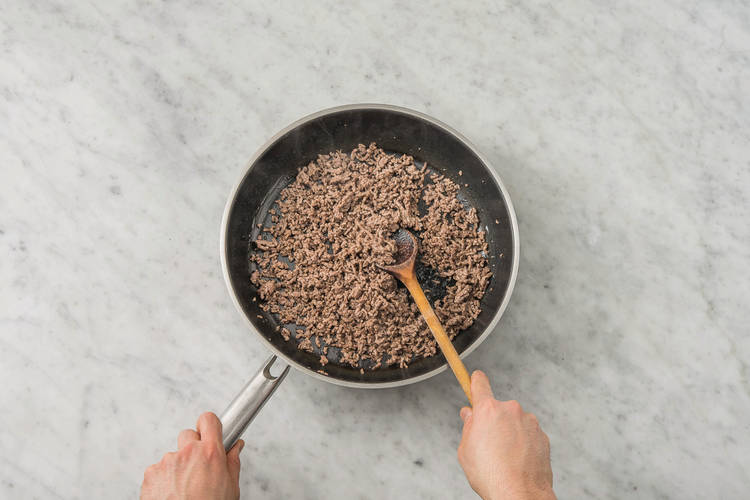 Cook the veggie mince