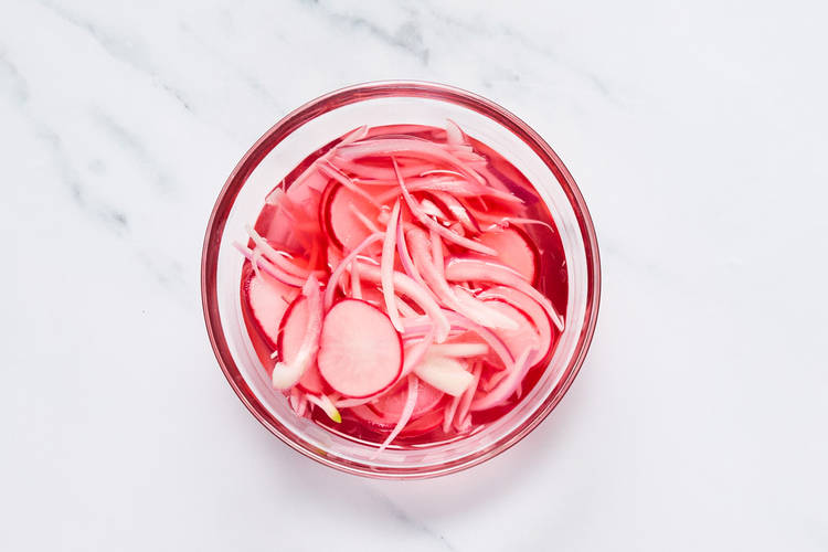 Pickle Shallot & Radishes
