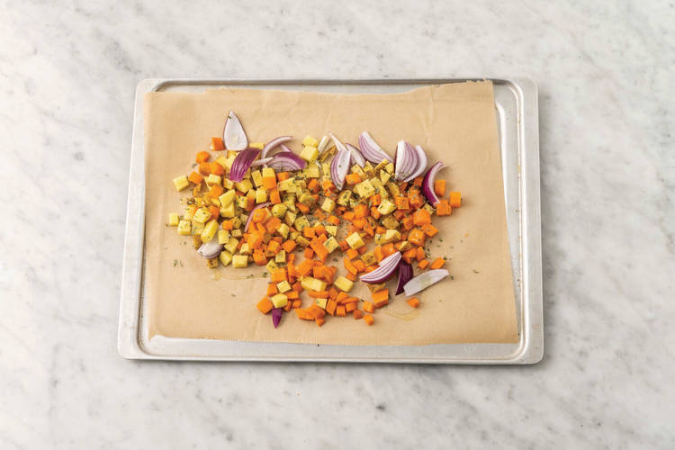 Roast the veggies