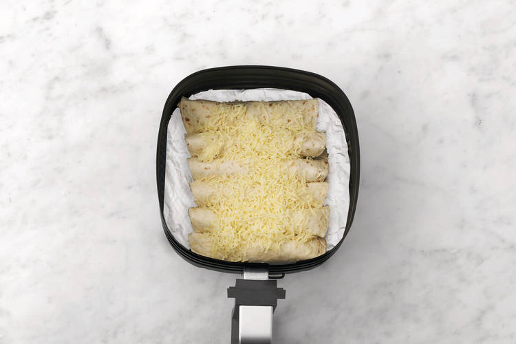 Bake the enchiladas