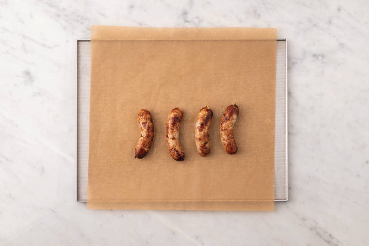 Cook the sausages