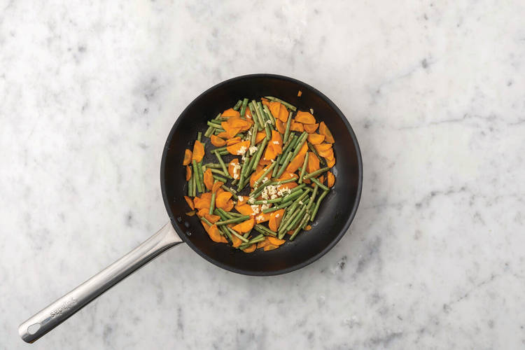 Cook the veggies