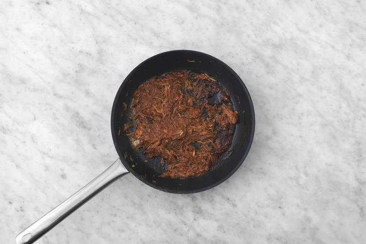 Cook the beef strips