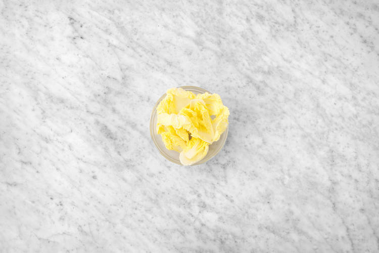 Prepare the lettuce cups