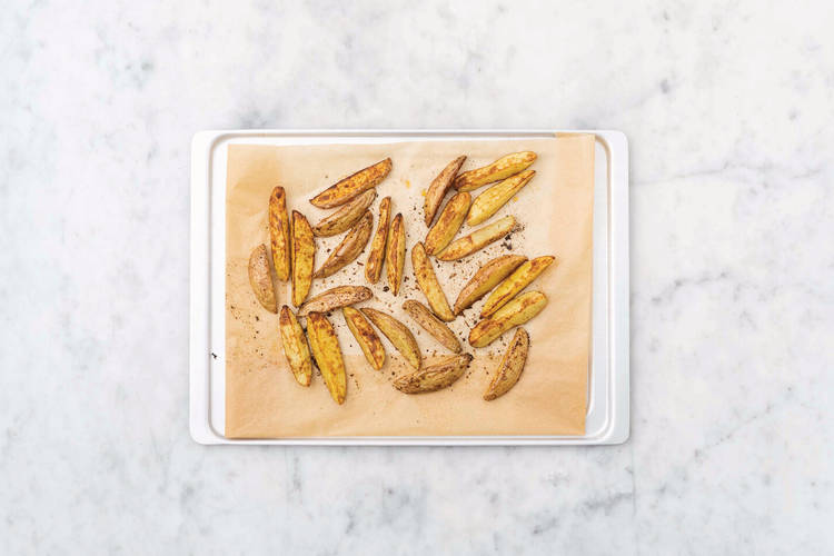Bake the wedges