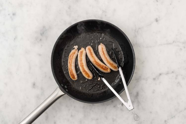 Cook the sausages