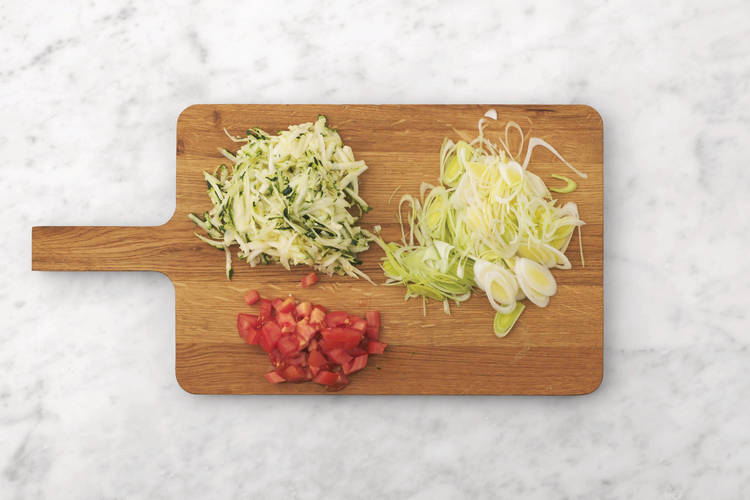 Cook the veggies