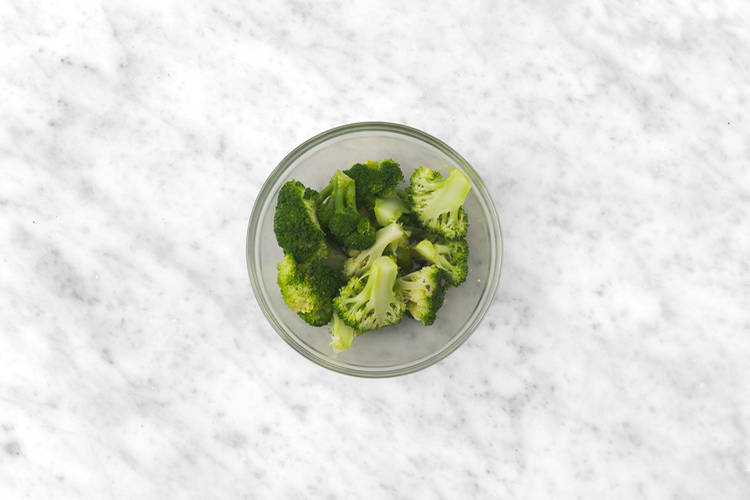 Steam the broccoli trees