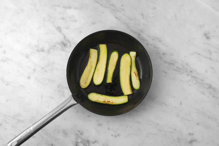 Cook the zucchini