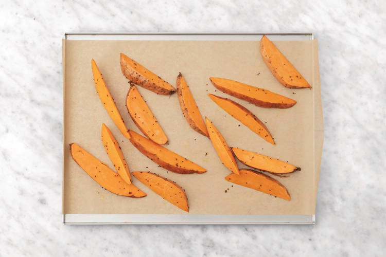 Bake the wedges