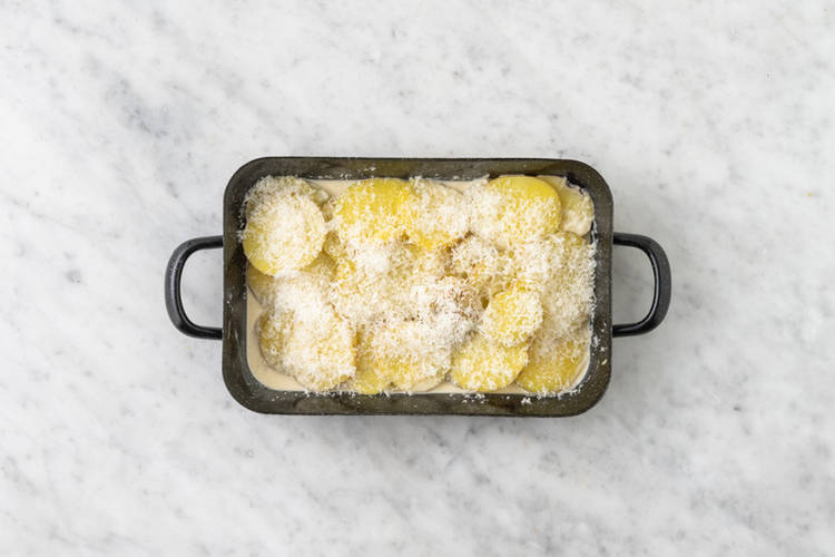 Bake the dauphinoise potatoes