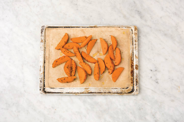 Bake the wedges 