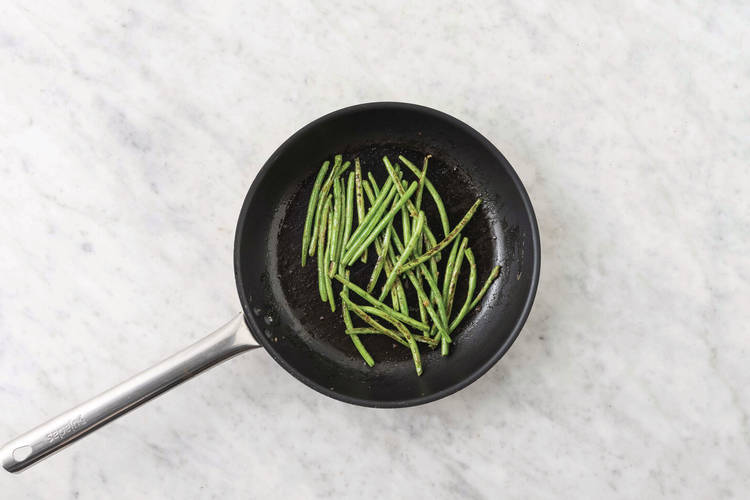 Cook the green beans