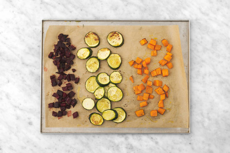 Roast the veggies