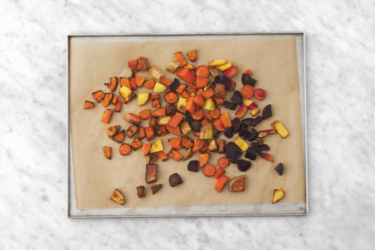 Roast the veggies