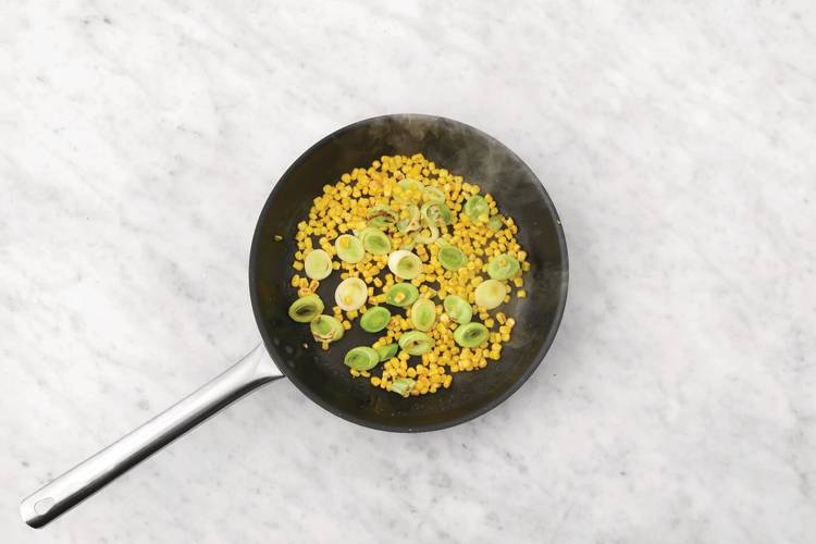 Stir-fry the veggies