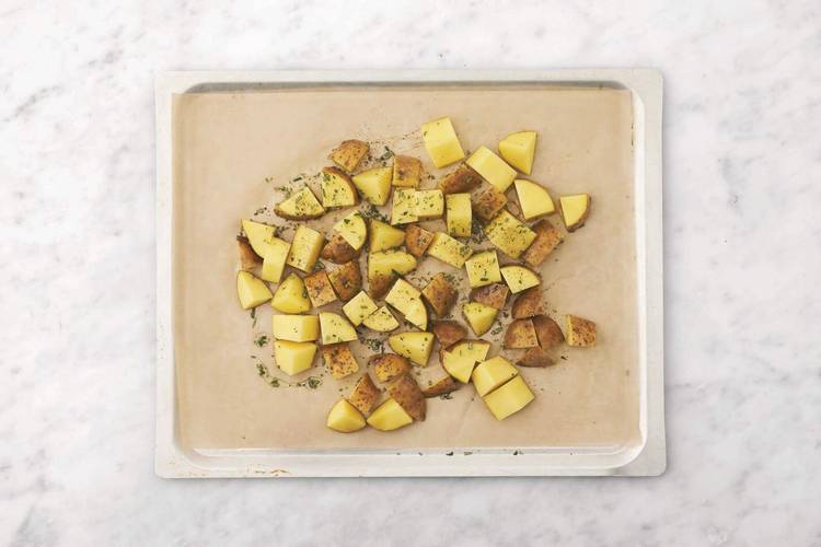 Roast the potatoes