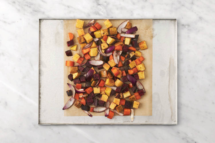 Roast the veggies