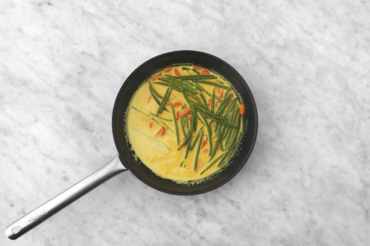 Add the coconut milk