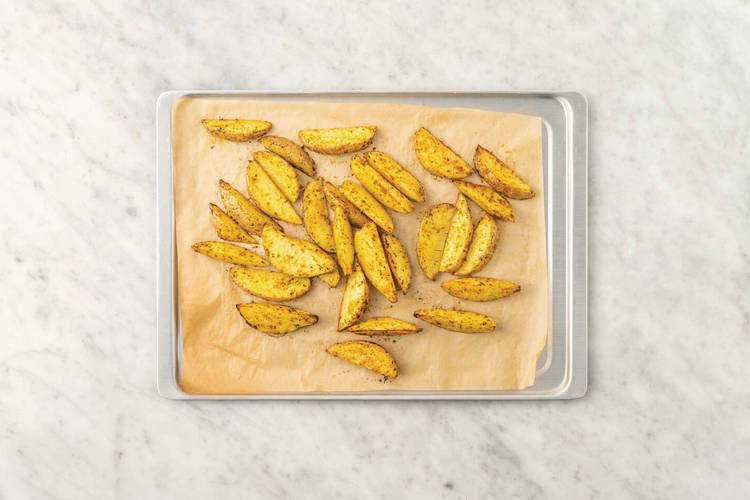 Bake the fries