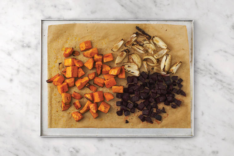 Roast the veggies