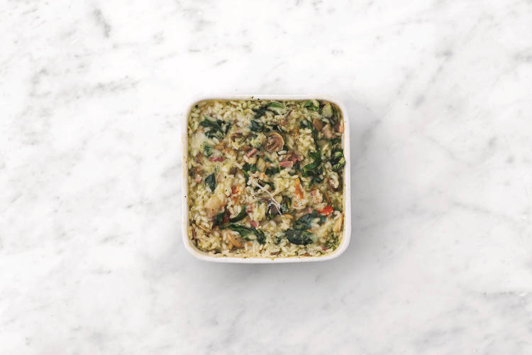 Bake the risotto
