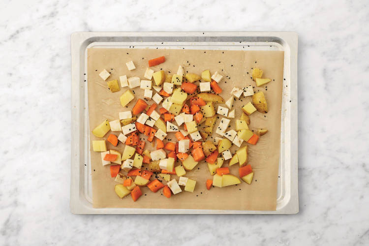 Roast the veggies