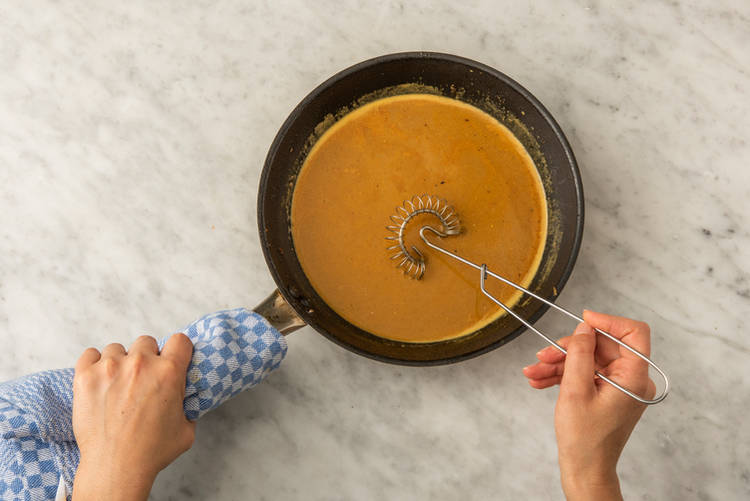 Finish the coconut sauce