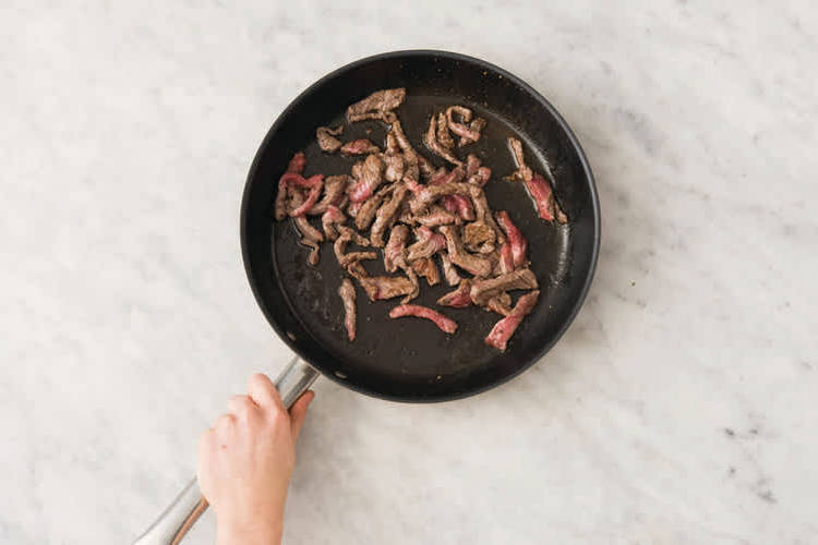 Get prepped & cook the beef