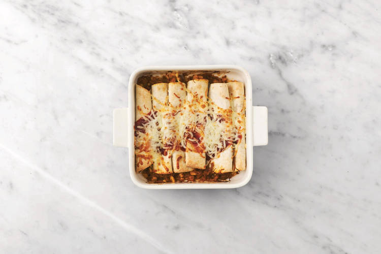 Grill the enchiladas