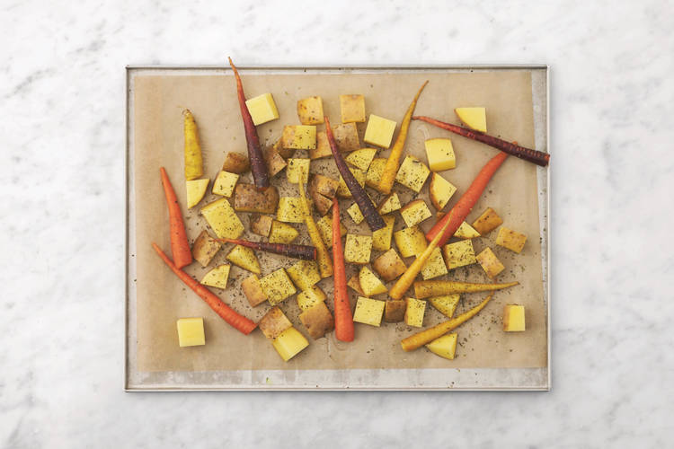 Roast the veggies