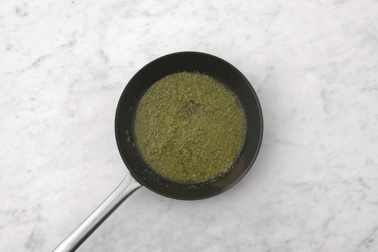 Make the pesto sauce