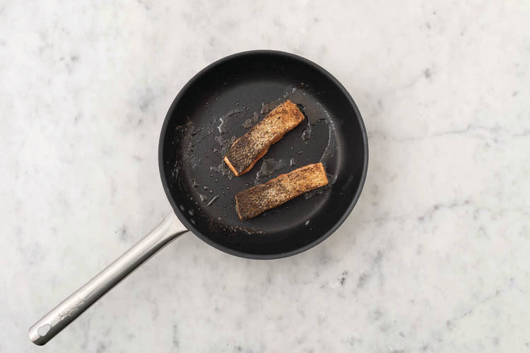 Cook the salmon