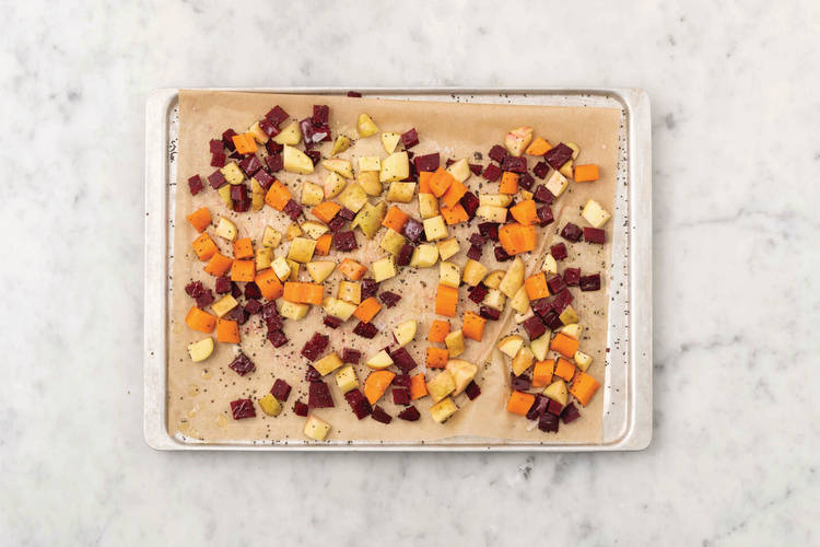 Roast the veggies