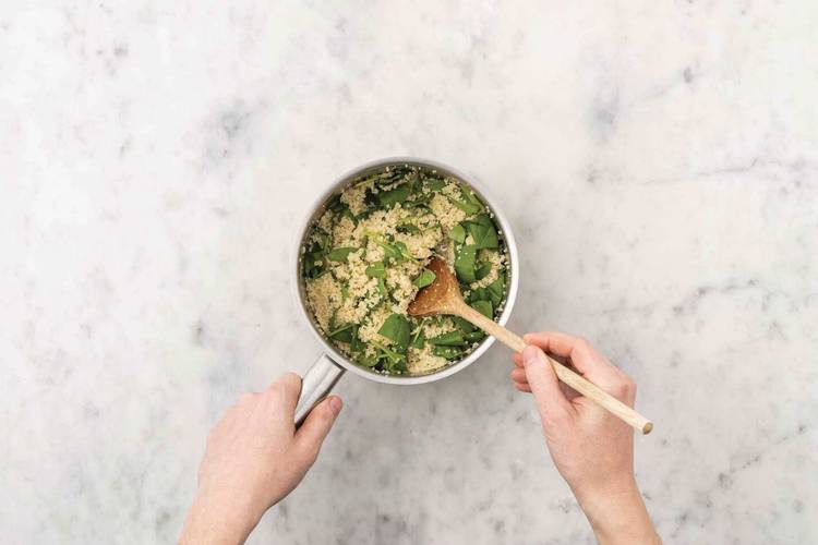 Cook the couscous