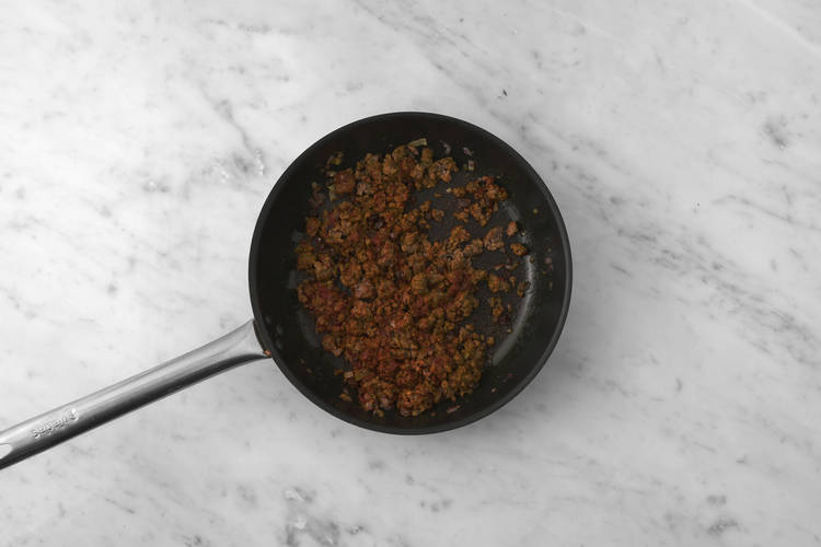 Cook the venison & beef