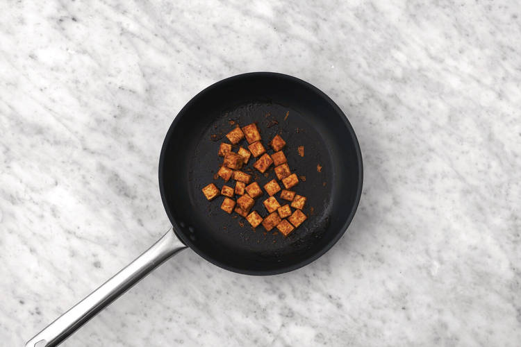 Cook the tofu
