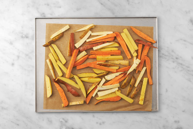 Bake the fries