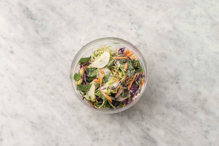 Make the pear slaw