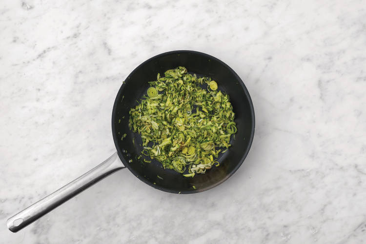 Get prepped & start the pasta
