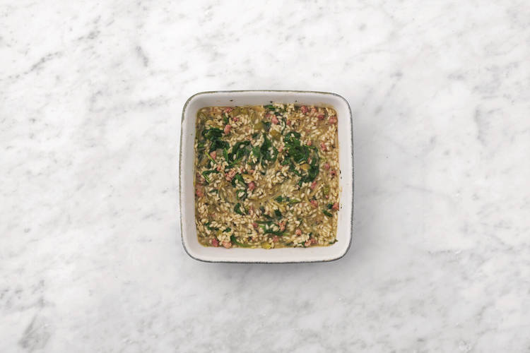 Bake the risotto